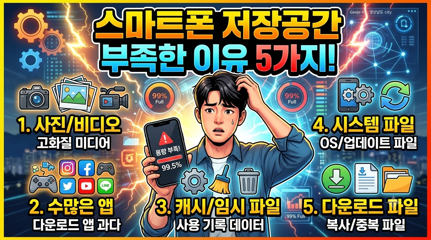 스마트폰 저장공간이 부족한 이유 5가지 썸네일
