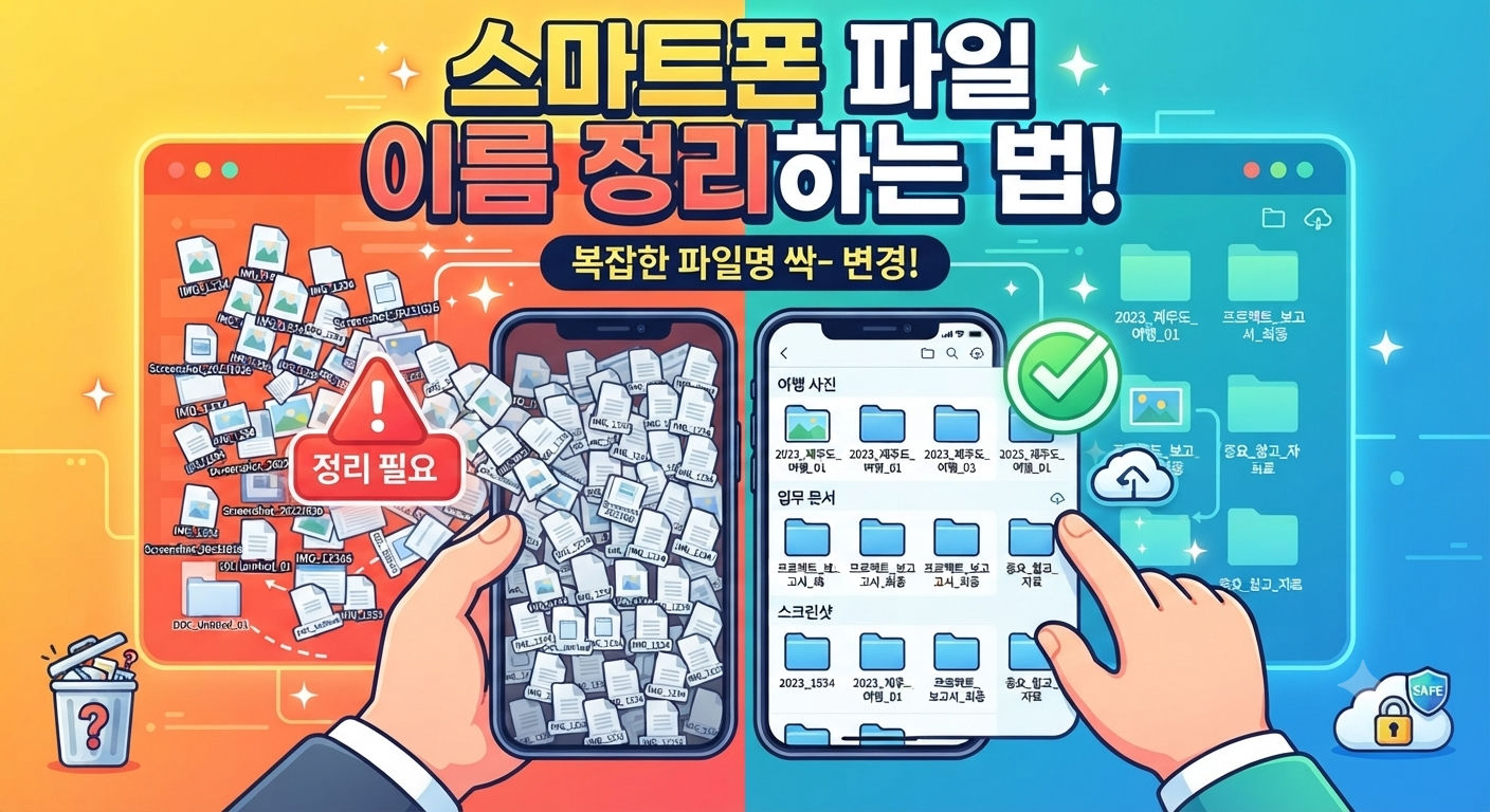 스마트폰 파일 이름 정리하는 방법 썸네일