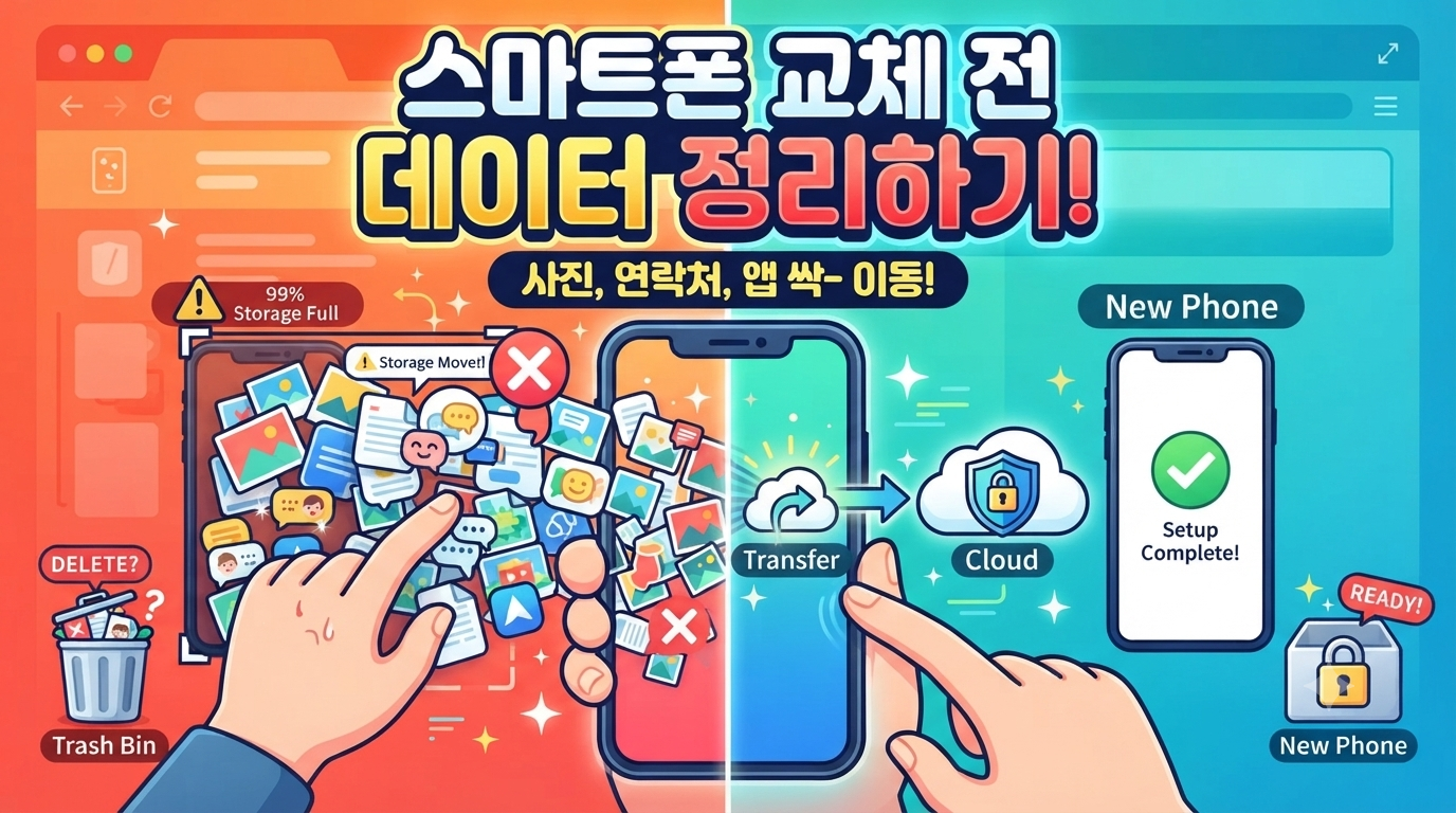 스마트폰 교체 전 데이터 정리하기 썸네일