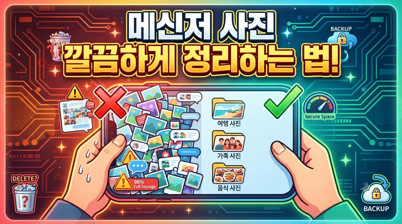 스마트폰 메신저 사진 정리하는 방법 썸네일