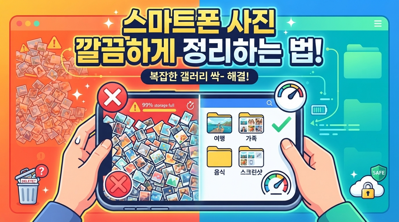 스마트폰 사진 깔끔하게 정리하는 방법 썸네일