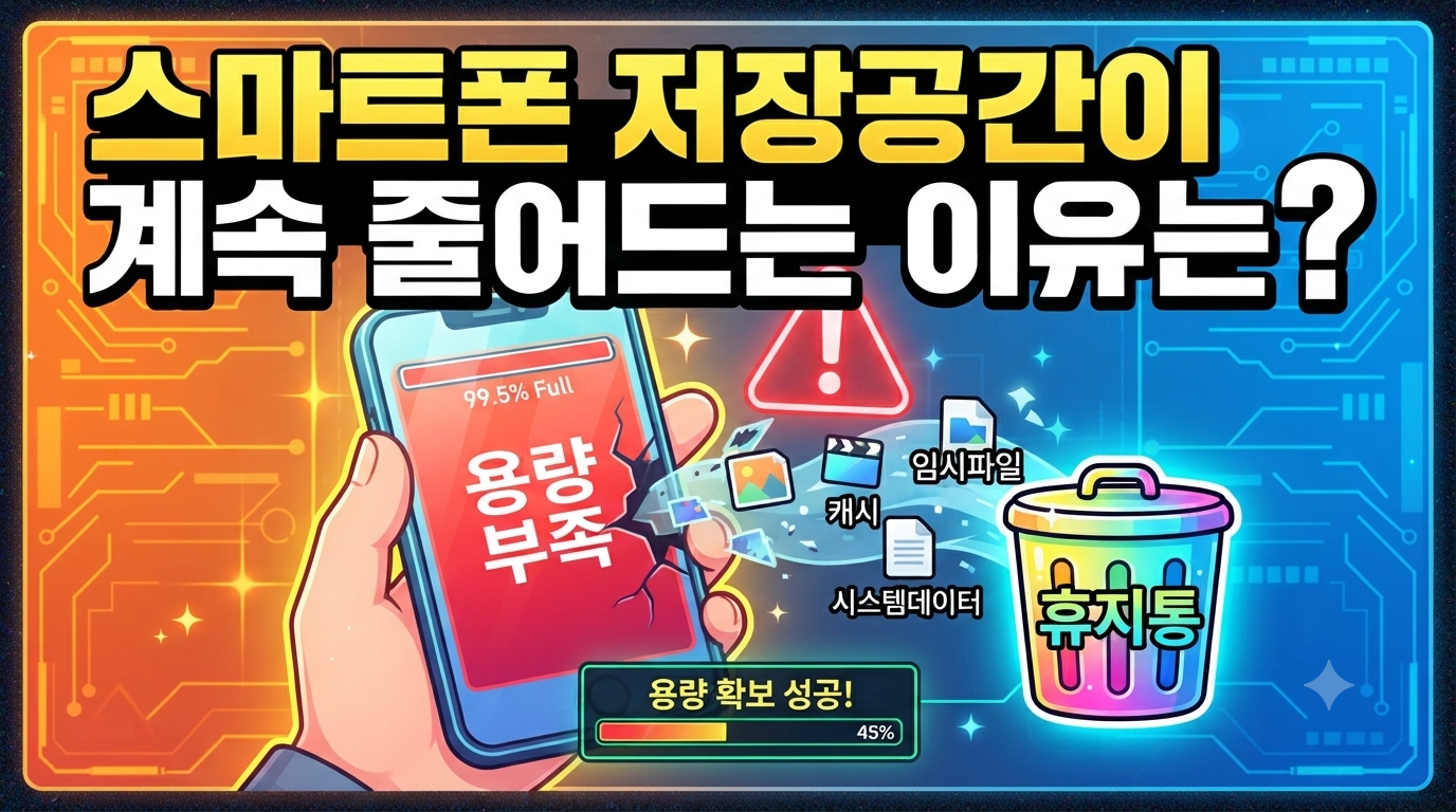 스마트폰 저장공간이 계속 줄어드는 이유 썸네일