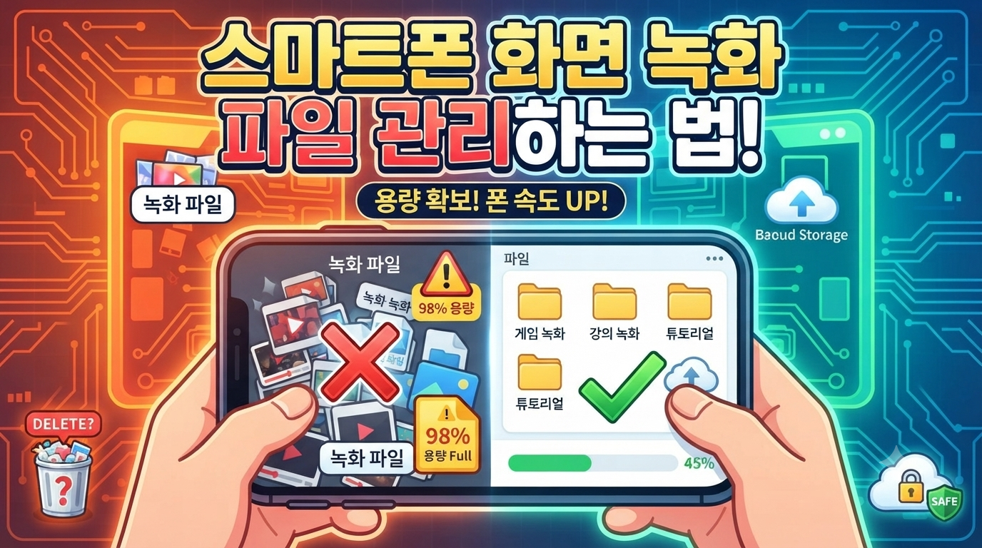 스마트폰 화면 녹화 파일 관리하기 썸네일