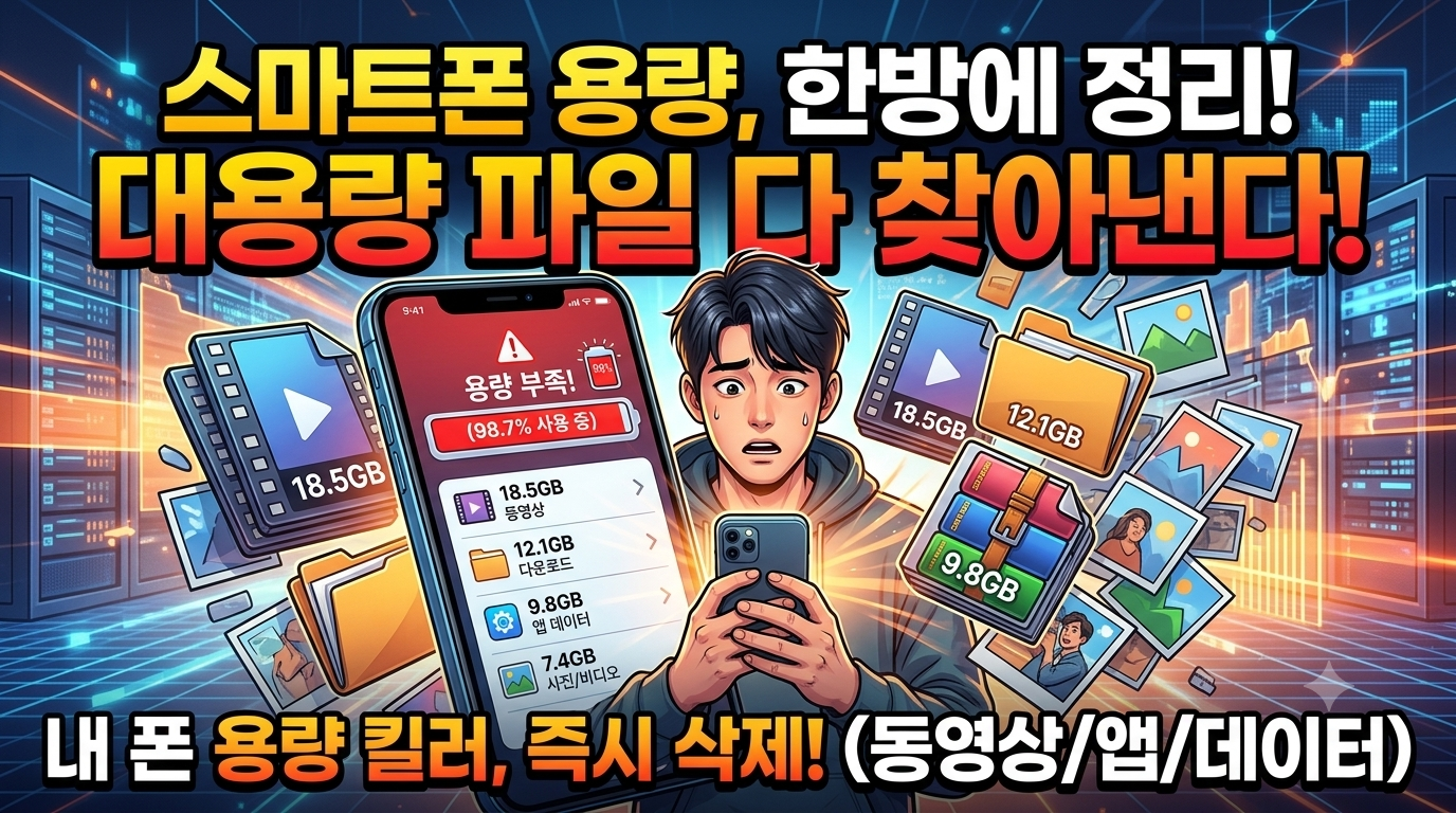 스마트폰 용량을 많이 차지하는 파일 찾기 썸네일