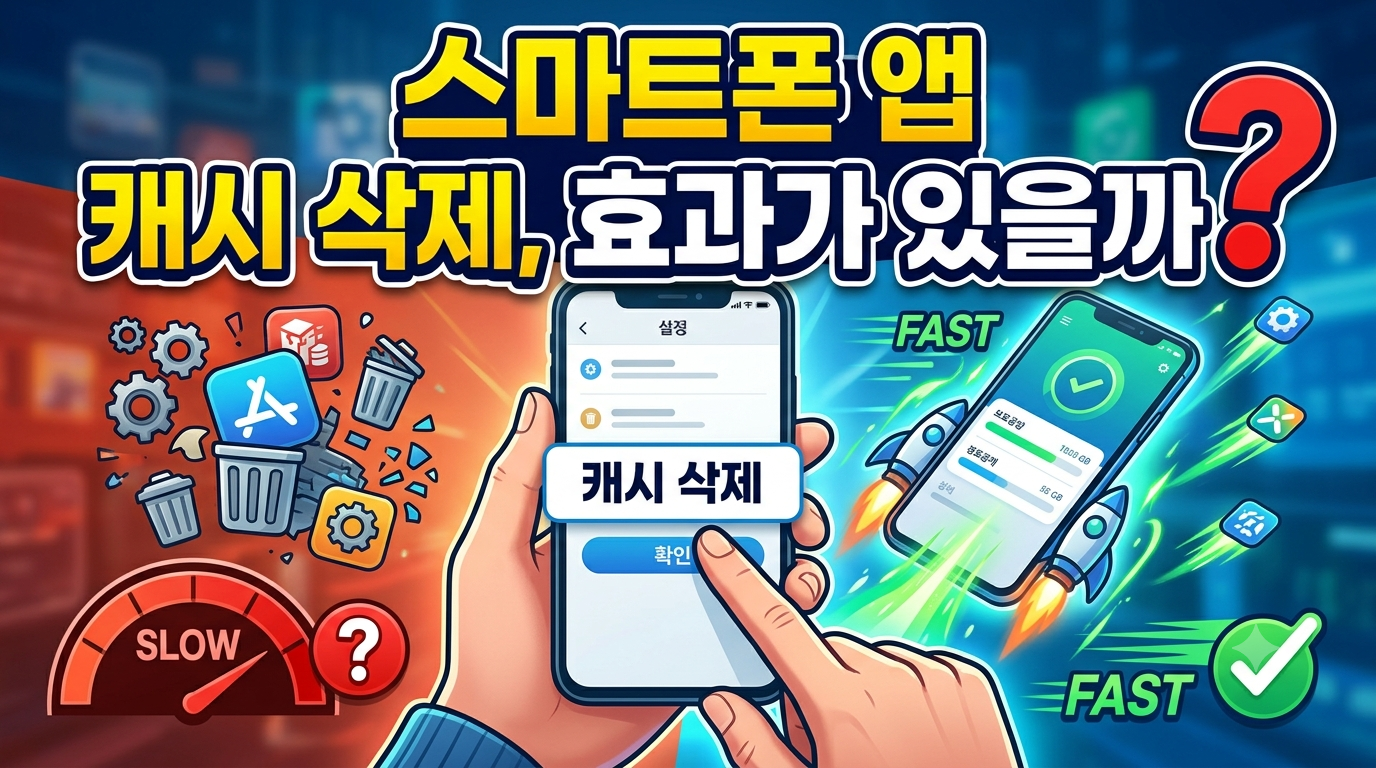 스마트폰 앱 캐시 삭제, 효과가 있을까? 썸네일